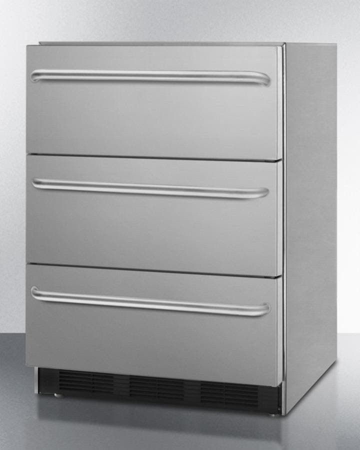 Summit SP6DSSTB7 Stainless Steel, Towel Bar Handles