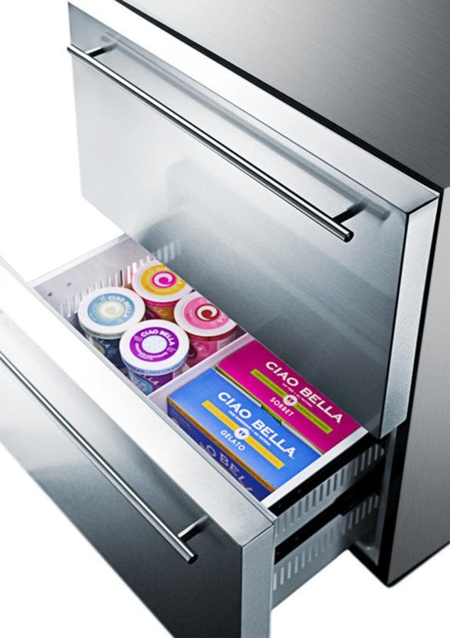 Summit SPRF2D5 Stainless Steel, No Ice Maker