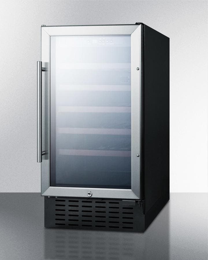Summit SWC1840ADA Stainless Steel Glass Door