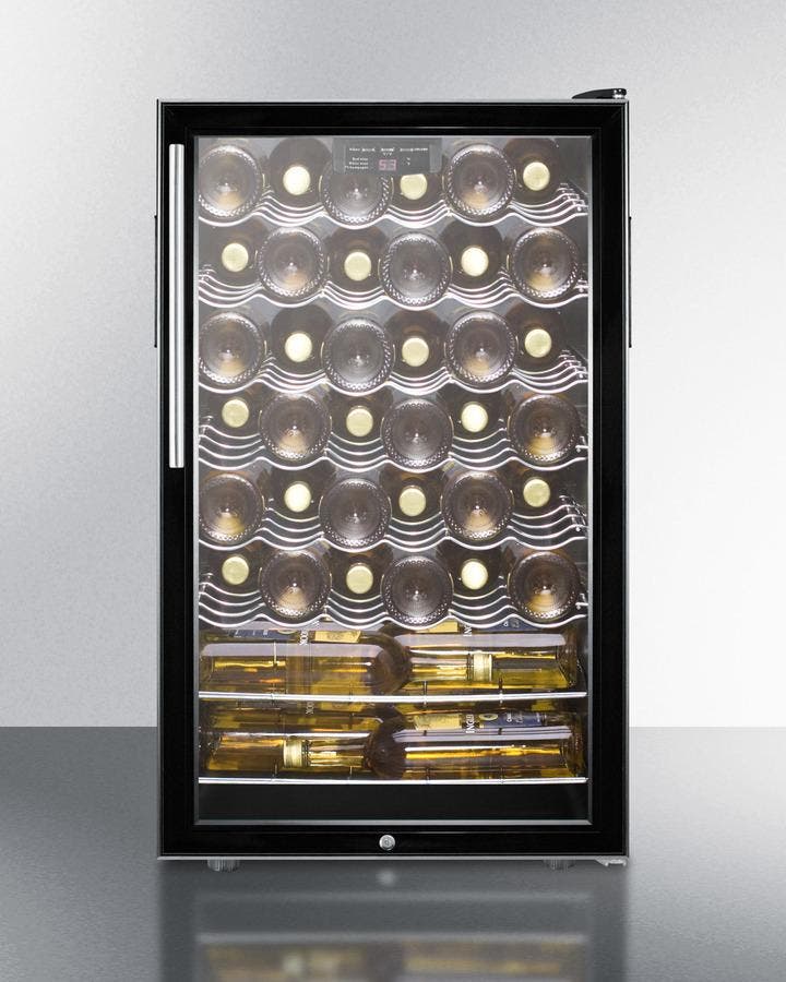 Summit SWC525LBI7HVADA Glass/Black, Pro Handle, ADA Compliant
