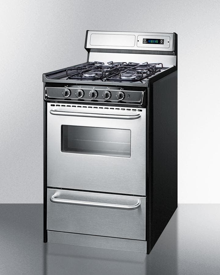 Summit TTM13027BKSW Stainless Steel/Black