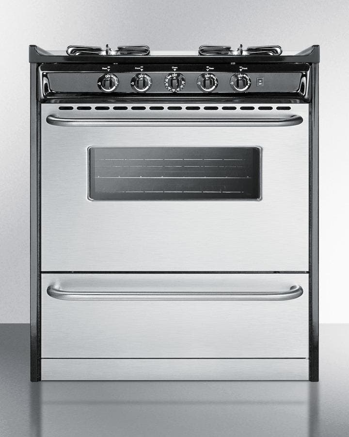 Summit TTM21027BRSW Stainless Steel/Black