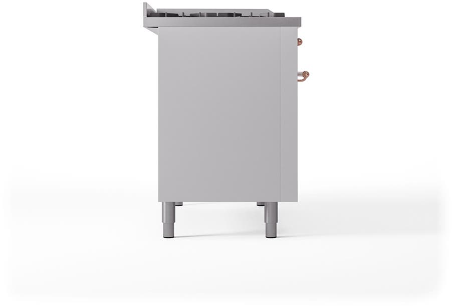 Ilve UN48FSQNMPWHPLP White With Copper Knobs, Liquid Propane