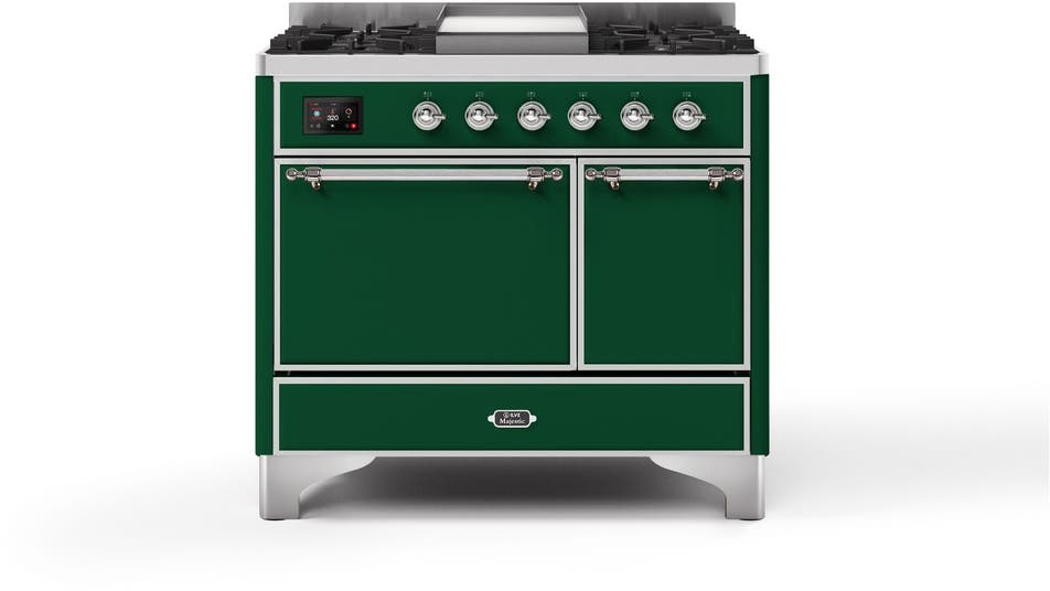 Ilve UMDI10QNS3EGC Emerald Green W/ Chrome Trim
