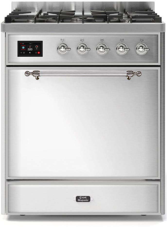 Ilve UM30DQNE3SSCLP Liquid Propane In Stainless Steel W/ Chrome Trim