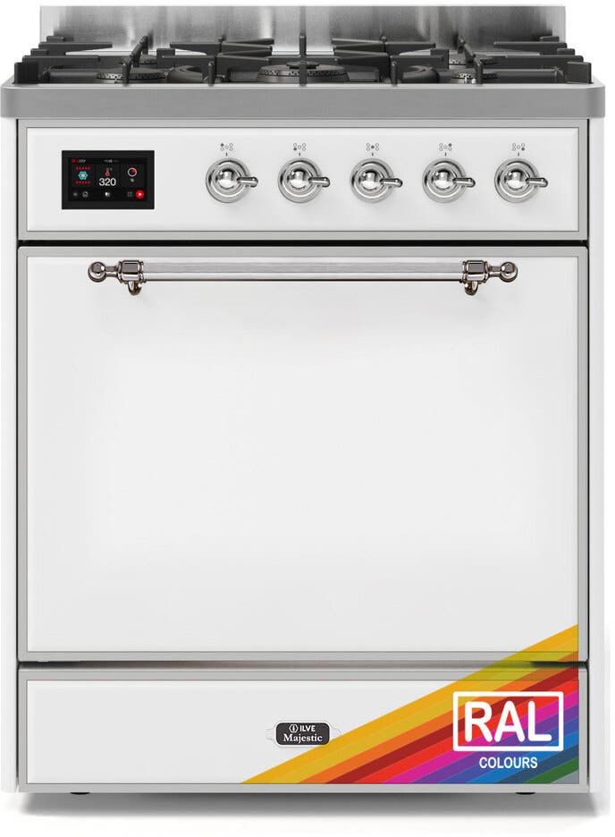 Ilve UM30DQNE3RACLP Ral Custom Color With Chrome Knobs, Liquid Propane