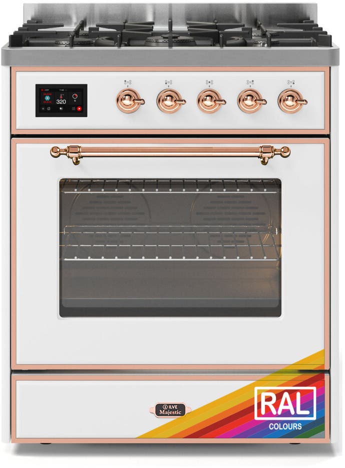 Ilve UM30DNE3RAP Ral Custom Color With Copper Knobs