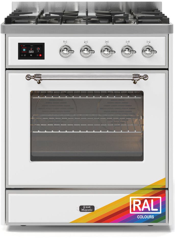 Ilve UM30DNE3RAC Ral Custom Color With Chrome Knobs