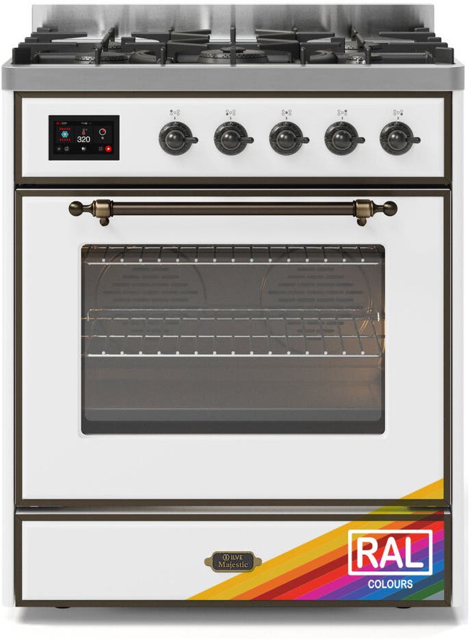 Ilve UM30DNE3RAB Ral Custom Color With Bronze Knobs