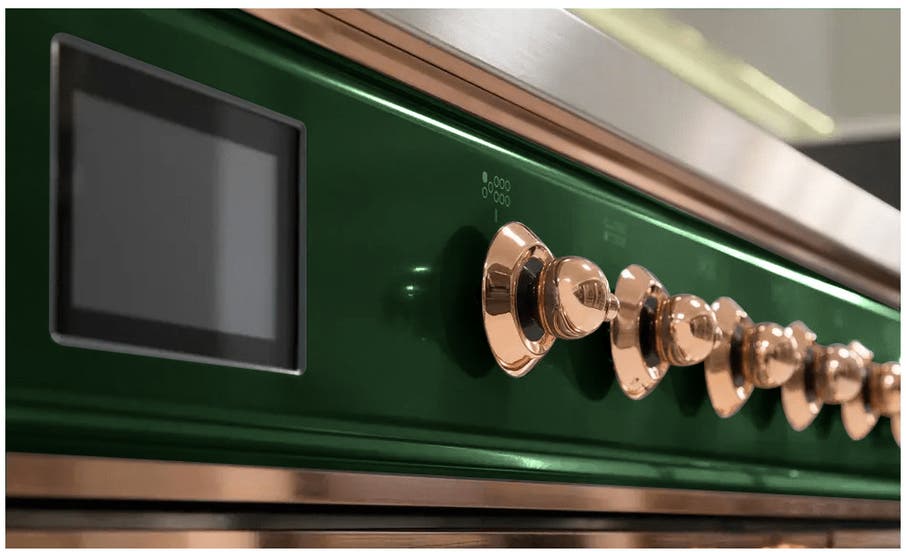 Ilve UM15FDQNS3EGP Natural Gas In Emerald Green W/ Copper Trim