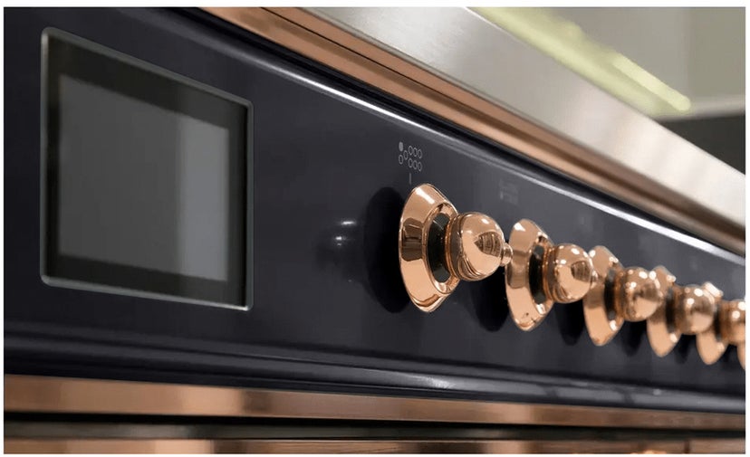 Ilve UM15FDNS3MGP 60" Dual Fuel Range with Double Ovens, 5.02 cu ft ...