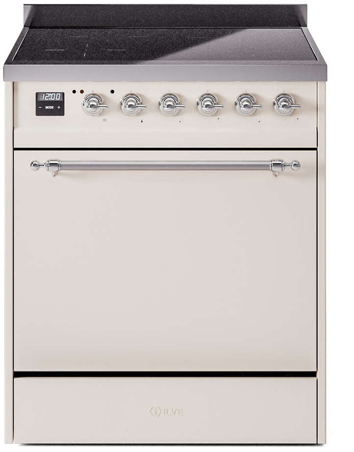 Ilve UPI304QNMPAWC Antique White With Chrome Trim