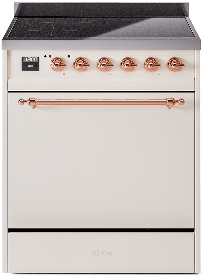 Ilve UPI304QNMPAWP Antique White With Copper Trim