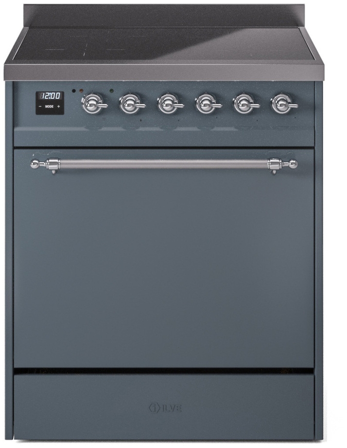 Ilve UPI304QNMPBGC Blue Grey With Chrome Trim