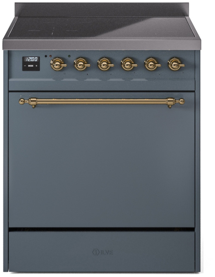 Ilve UPI304QNMPBGG Blue Grey With Brass Trim