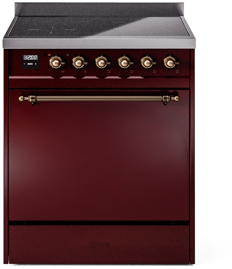 Ilve UPI304QNMPBUB Burgundy With Bronze Trim