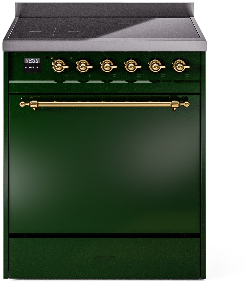 Ilve UPI304QNMPEGG Emerald Green With Brass Trim