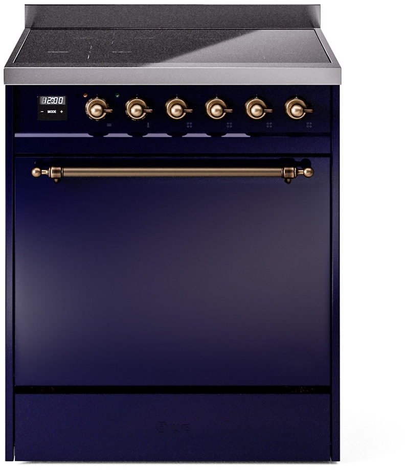 Ilve UPI304QNMPMBB Midnight Blue With Bronze Trim