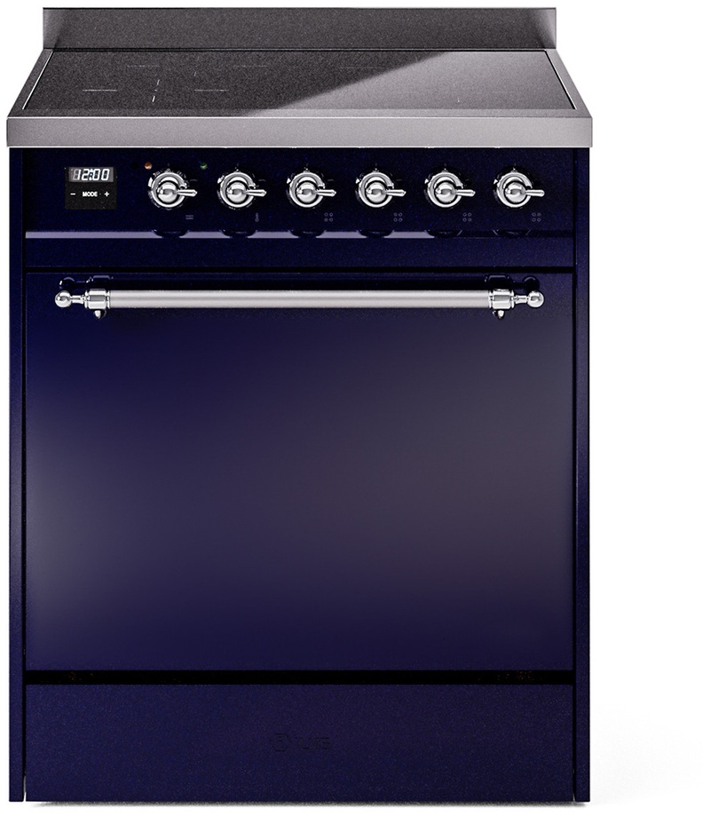 Ilve UPI304QNMPMBC Midnight Blue With Chrome Trim