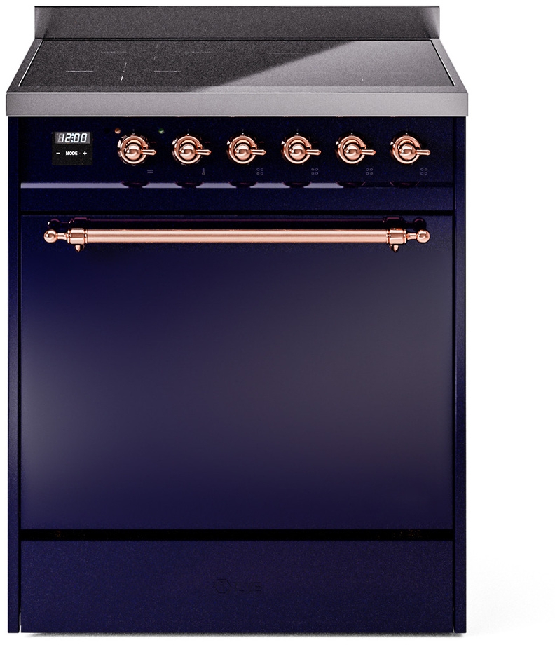 Ilve UPI304QNMPMBP Midnight Blue With Copper Trim