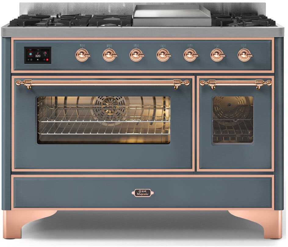 Ilve UM12FDNS3BGP Natural Gas In Blue Grey W/ Copper Trim