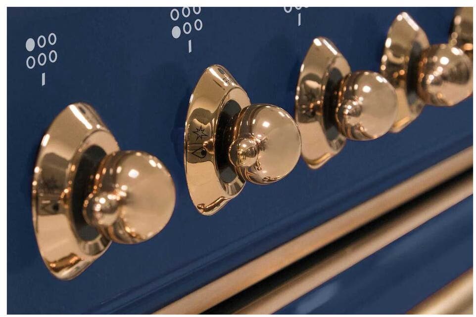 Ilve UM09FDNS3MBP Natural Gas In Midnight Blue W/ Copper Trim
