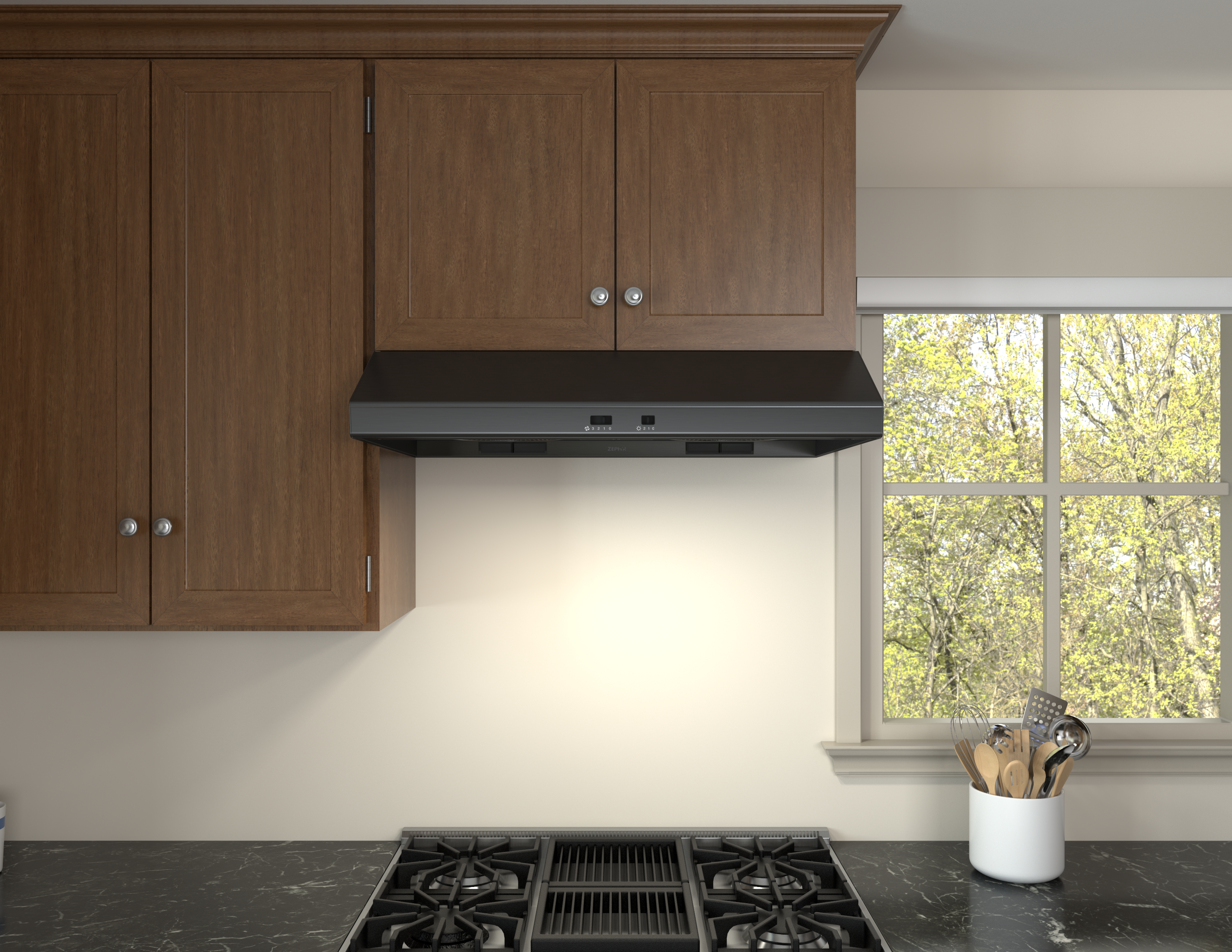 Zephyr AK6500BBS Black Stainless Steel, 30 Inch
