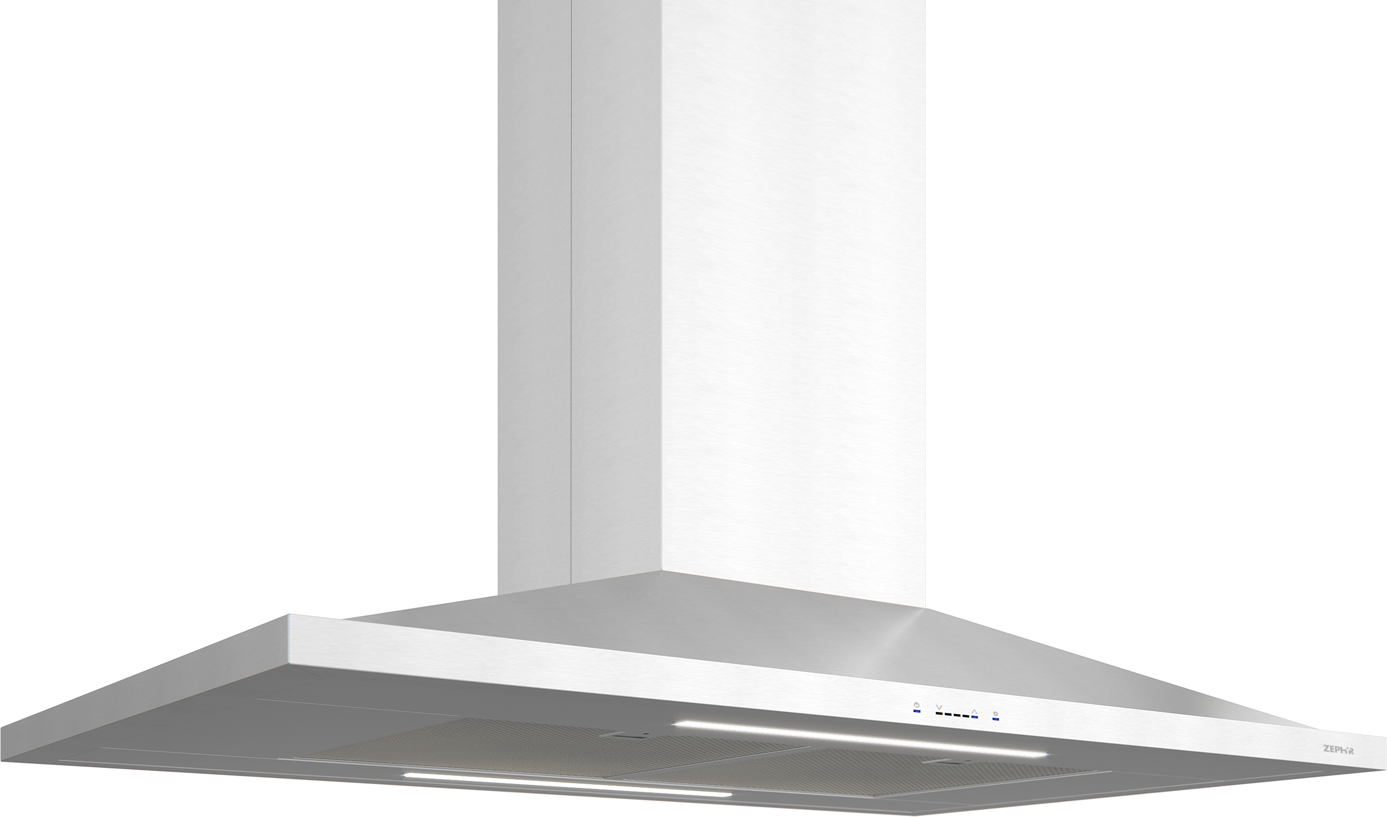 Zephyr ZAZE42BS 42 Inch Island Mount Chimney Pro Range Hood