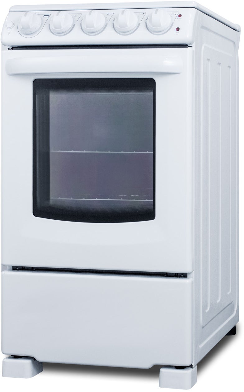 Summit REX2051WRT 20 Inch Electric Smooth-Top Range With 2.3 Cu. Ft....