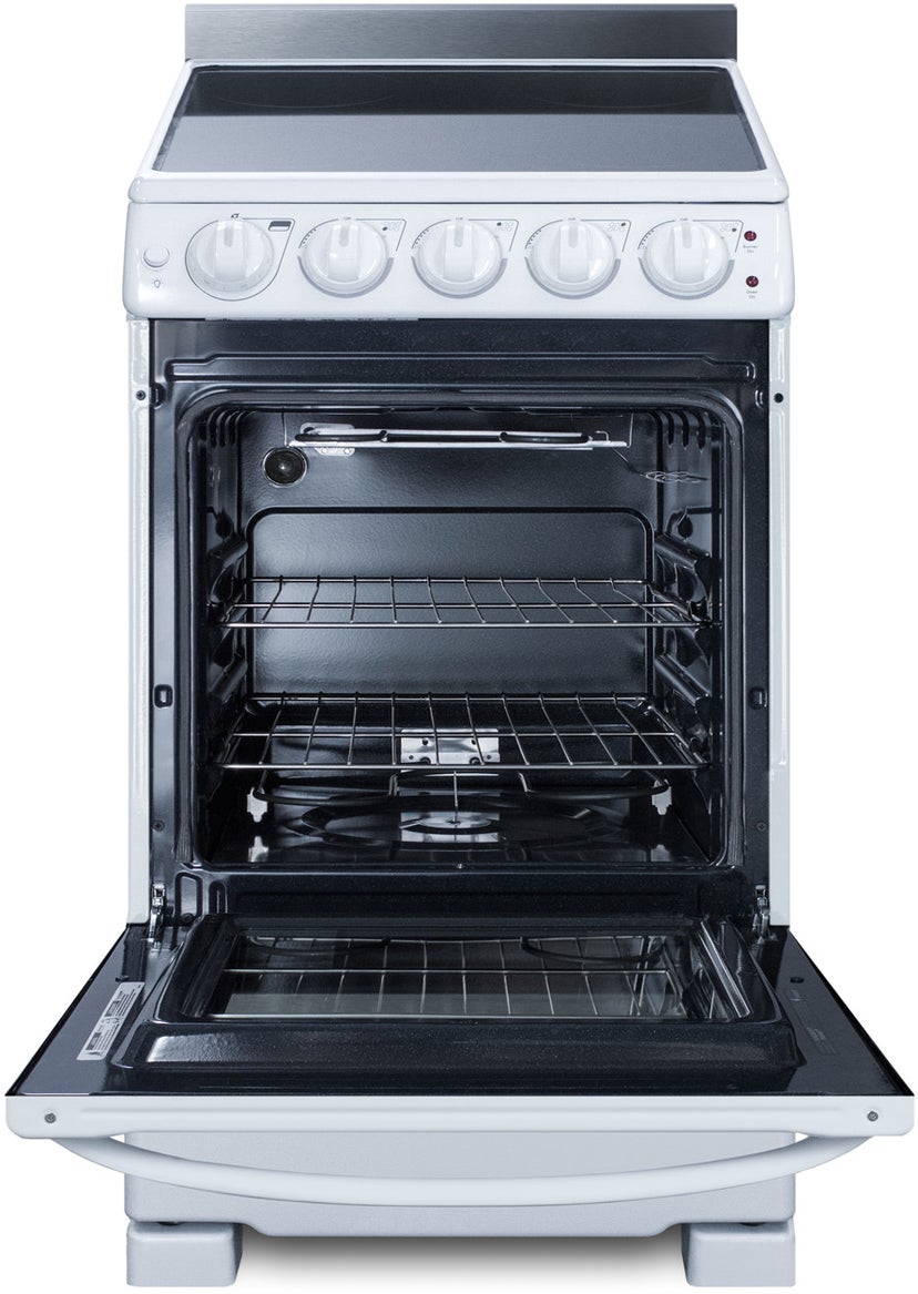 Summit REX2051WRT 20 Inch Electric Smooth-Top Range With 2.3 Cu. Ft....