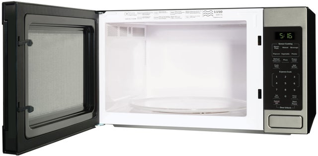 GE GCST16S1WSS 1.6 cu. ft. Countertop Microwave Oven with 1,150 W...