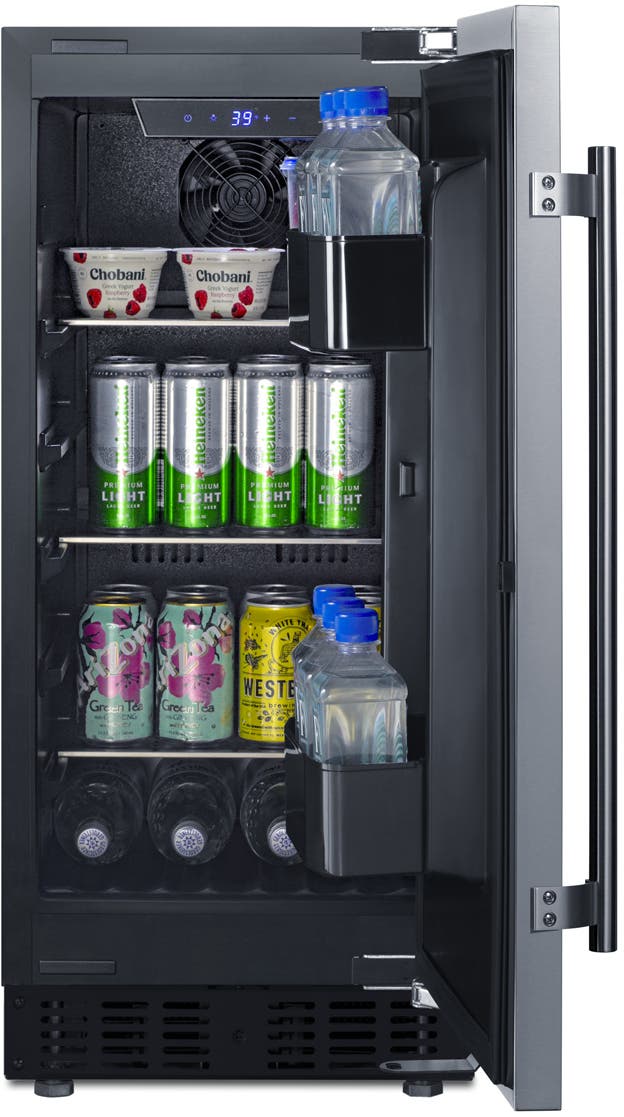 Summit FF1532BSS Stainless Steel/Black