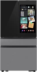 36 Inch Smart 4-Door French Door Refrigerator with 28.6 cu. ft. Capacity, Beverage Center™, FlexZone™ Drawer, Family Hub™+, Wi-Fi Enabled, Dual Ice Maker, Door Alarm, Auto Open Door, Slide-In Shelf, and ENERGY STAR® (Samsung Panels Required)
