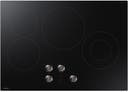 Electric Cooktop with 4 Burner Elements, Smooth Glass Ceramic Surface, 1.5 kW, 1.2 kW Simmer Element, Dishwasher Safe Control Knobs, Hot Surface Indicator, ADA Compliant, and ENERGY STAR® Certified