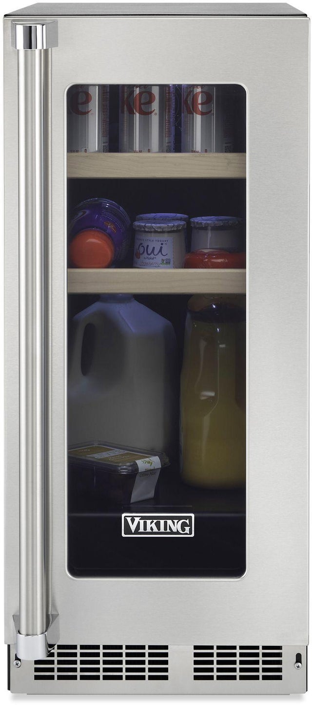 Viking VBUI5151GSS 15 Inch, 2.7 Cu. Ft. Undercounter Beverage Center ...