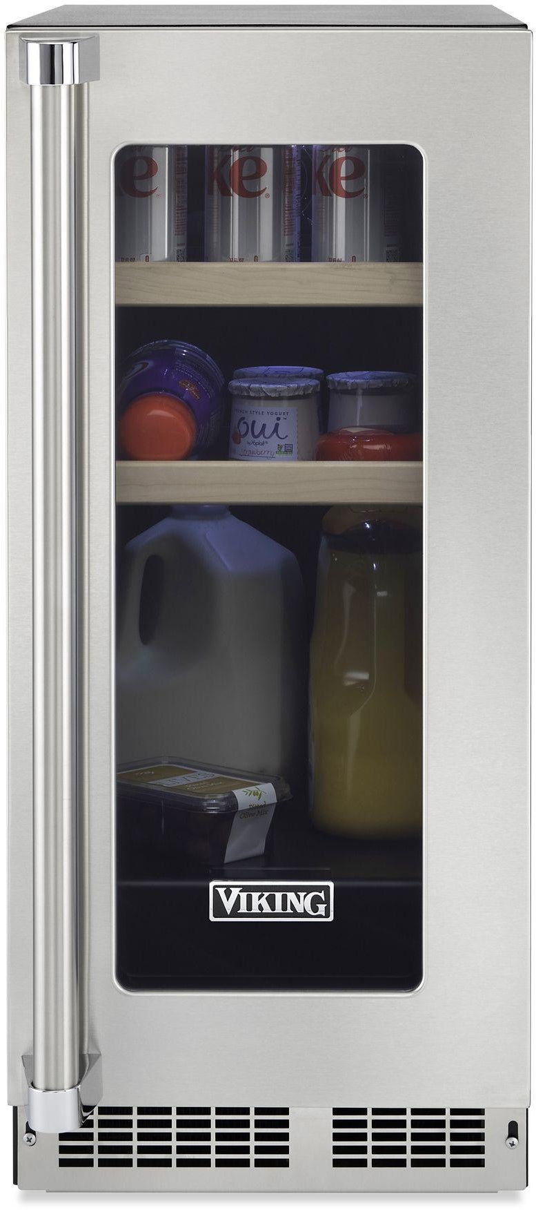 Viking VBUI5151GSS 15 Inch, 2.7 Cu. Ft. Undercounter Beverage Center ...