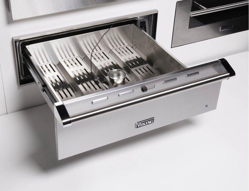 Viking VWD527CS 27 Inch Flush Mounted Warming Drawer : Cast Black