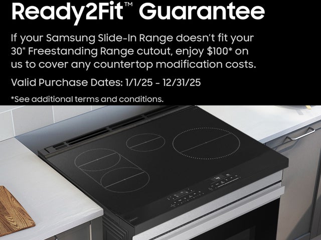 Samsung NSI6DB930012 6.3 Cubic Foot Induction Slide In Range Convection...
