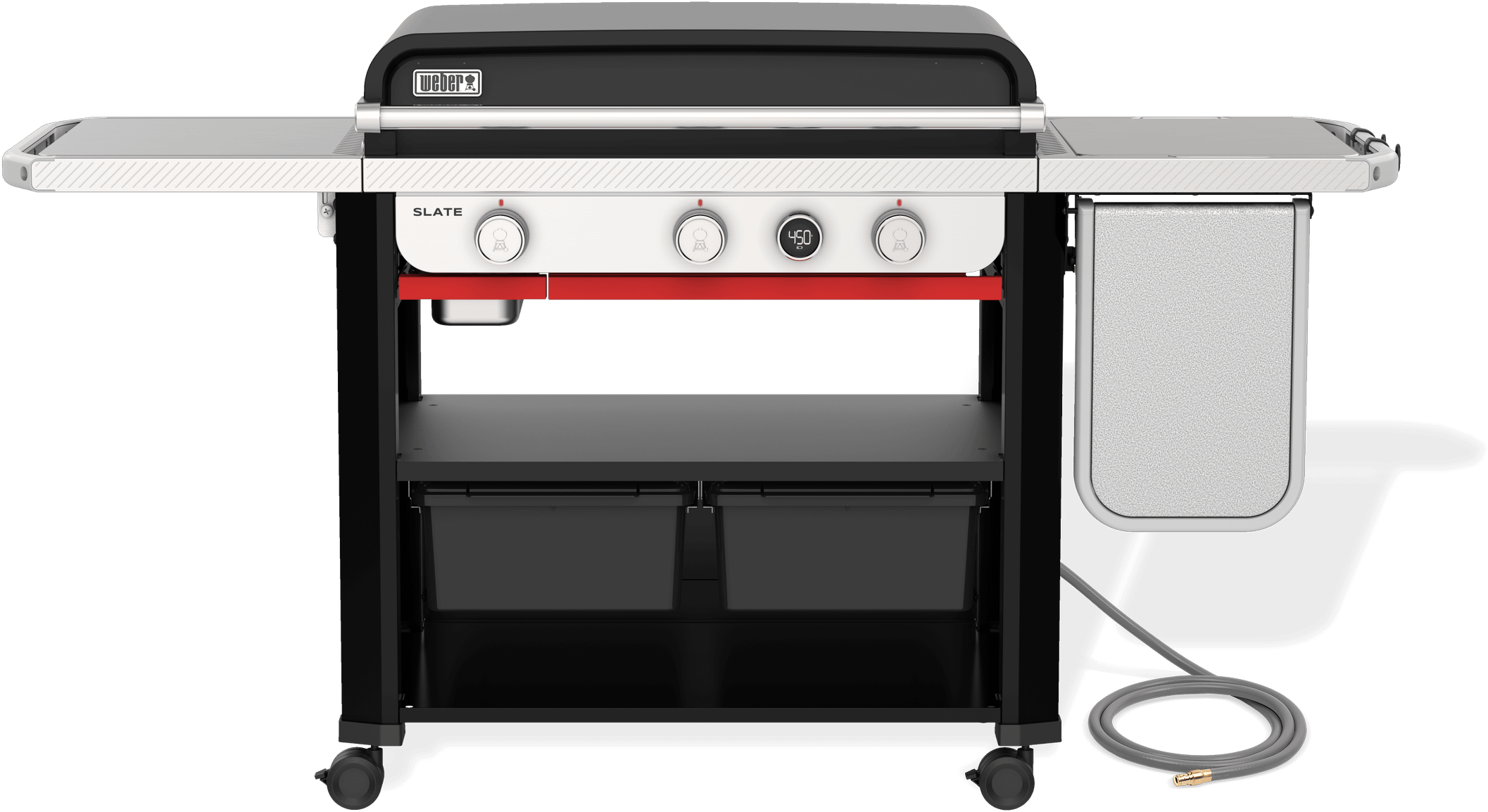 Weber 1500013 Slate 30 Inch Rust-Resistant Griddle Black