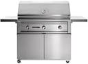 42 Inch Freestanding Grill with 1,049 sq. in Cooking Surface, 2 Stainless Steel Burner, Halogen Lights, and Control Knob