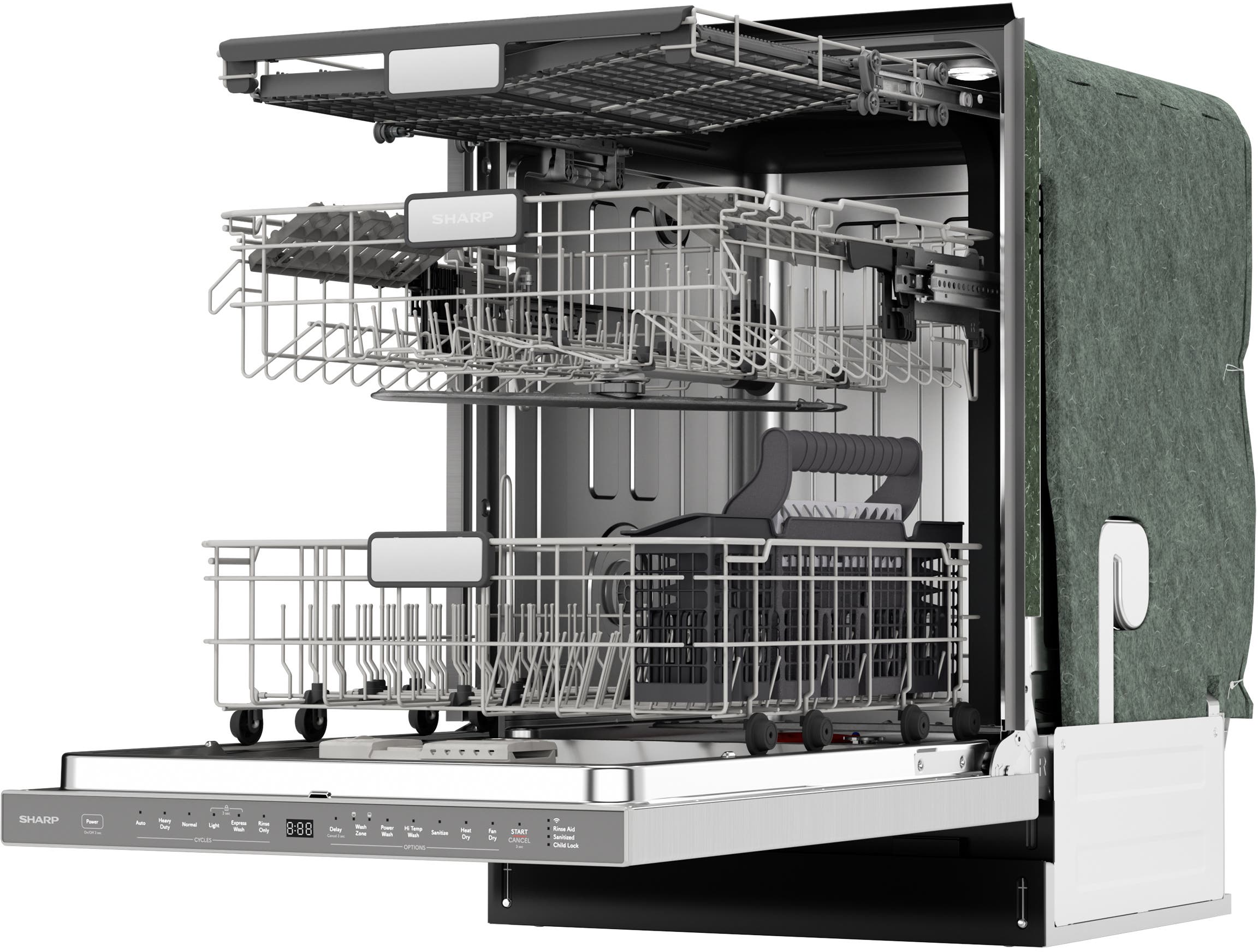 Sharp SDW6767HS Stainless Steel