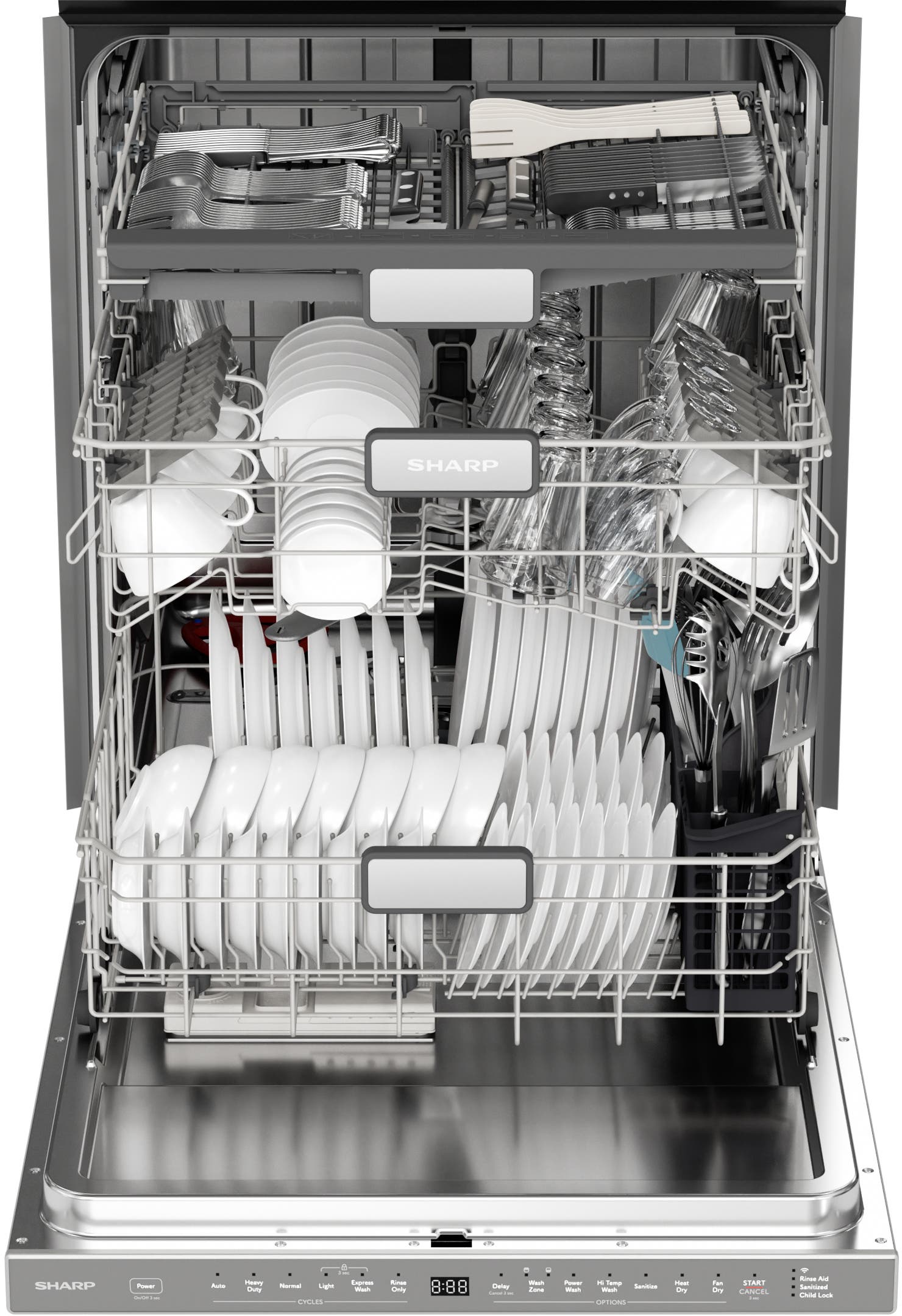 Sharp SDW6767HS Stainless Steel