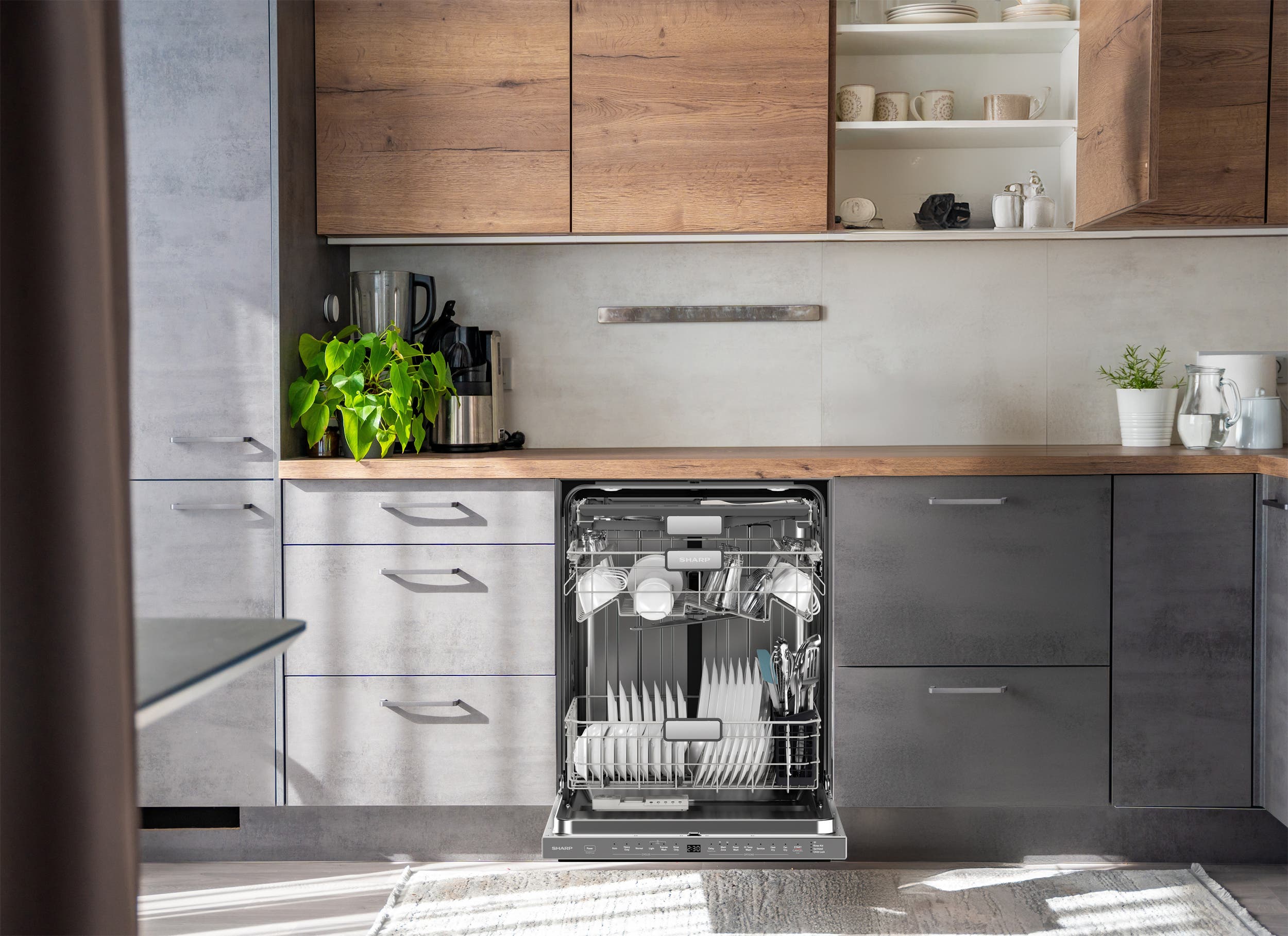 Sharp SDW6767HS Stainless Steel