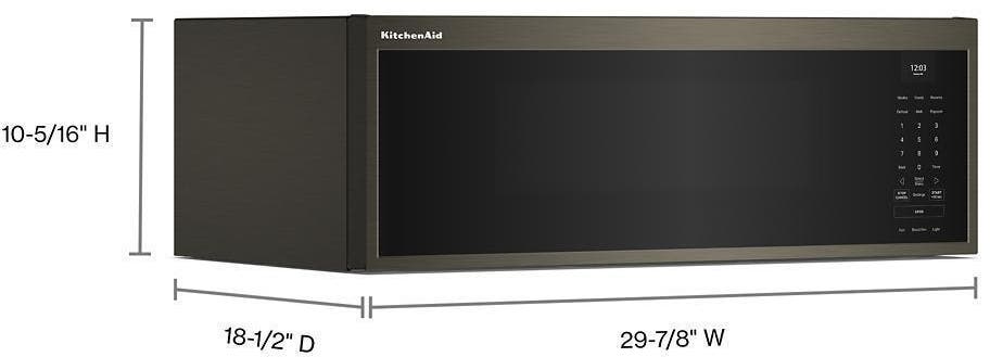 KitchenAid KMML550RBS Black Stainless Steel with PrintShield Finish