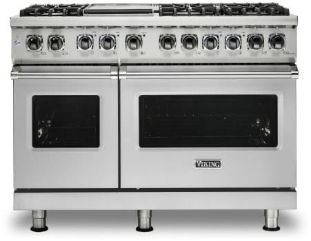 Viking VDR5486GSSBB Stainless With Brushed Brass, Natural Gas