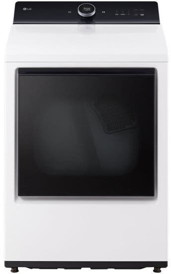 27 Inch Top Load Dryer with 7.3 cu ft Capacity, EasyLoad™ Door, ThinQ®, TurboSteam™ Technology, FlowSense® Duct Clogging and Energy Star Certified