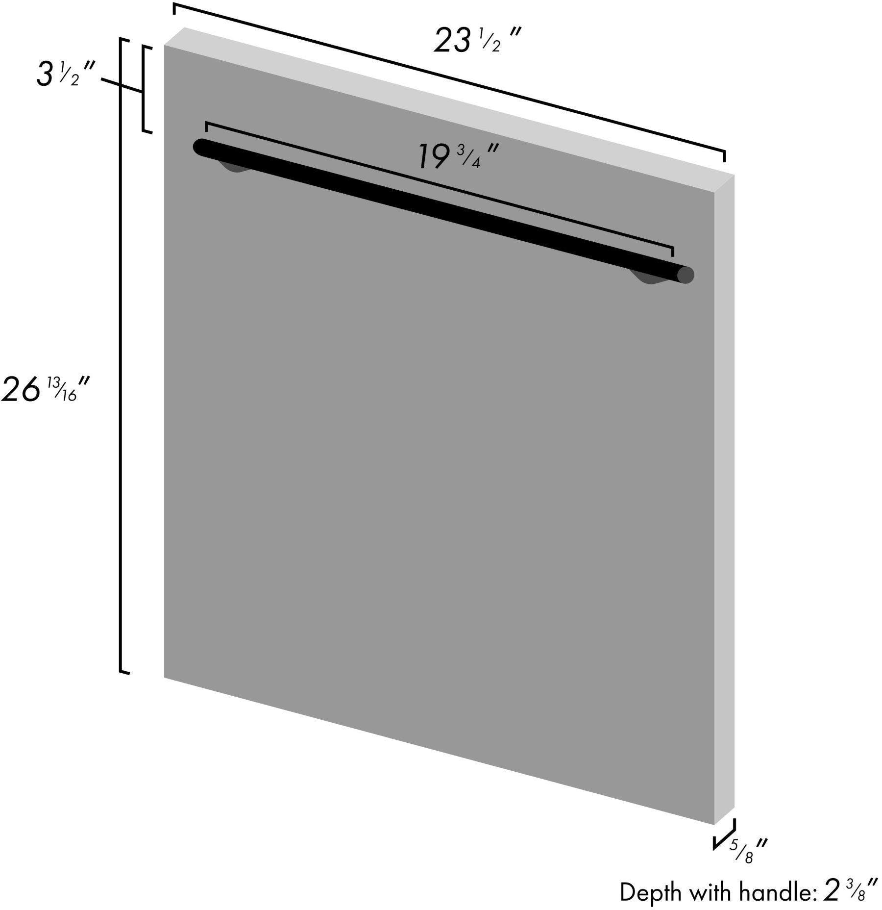 Zline DPSN24 Fingerprint Resistant Finish With Modern Handle