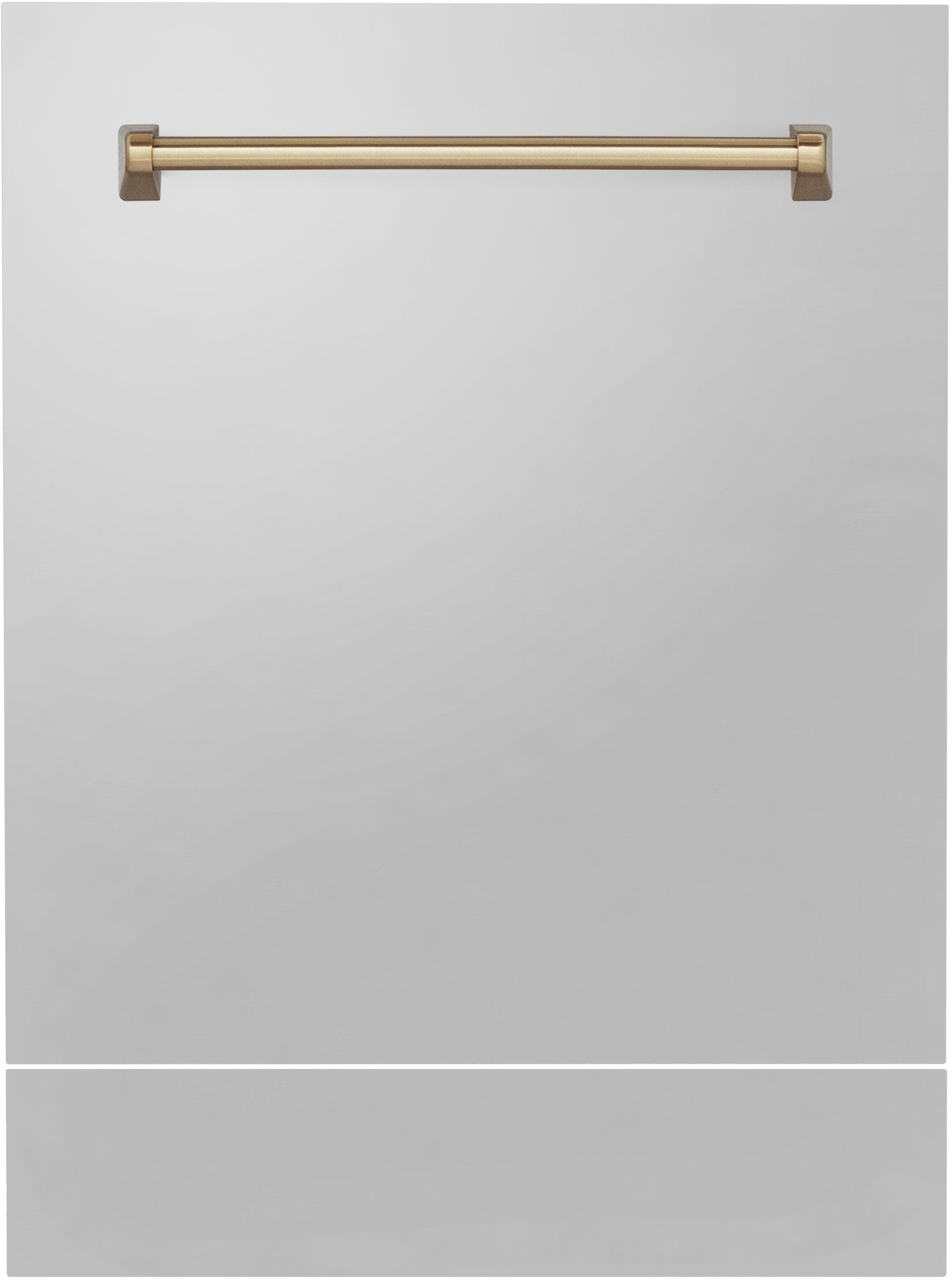 White Matte With Champagne Bronze Handle
