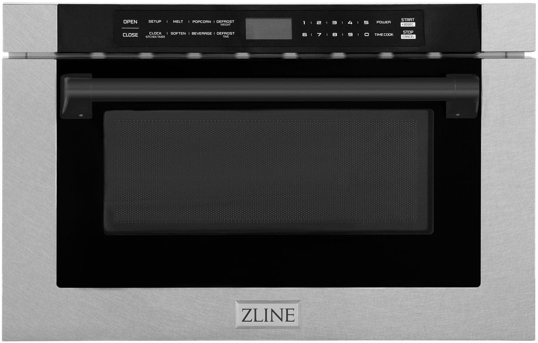 Zline MWDZ1HSSMB Fingerprint Resistant Stainless Steel With Matte B...