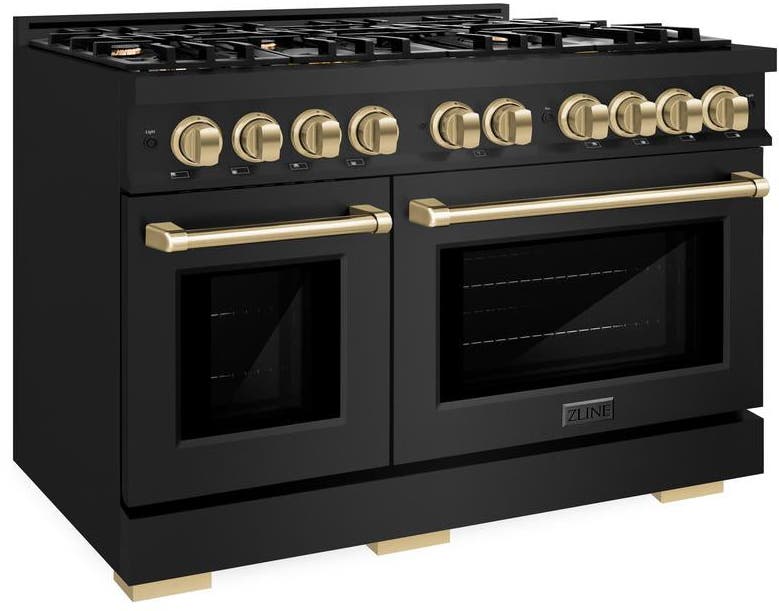 Black Stainless Steel With Champagne Bronze Accents
